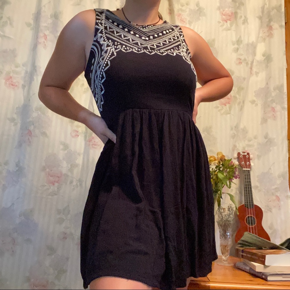 embroidered dress